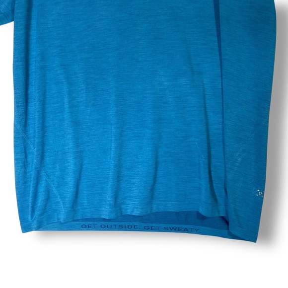 Lululemon Metal Vent Tech Surge Shirt XXL Short Sleeve Baltic Blue Athletic Gym - Picture 4 of 13